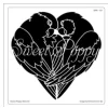 Sweet Poppy Stencil: Lovebirds 8